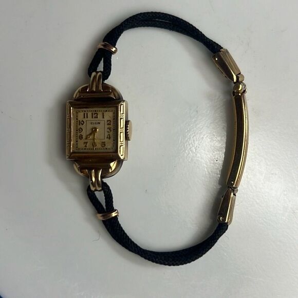 Antique Art Deco Ladies Elgin Wind Up Watch Time Piece 10k Gold Filled. main image 12